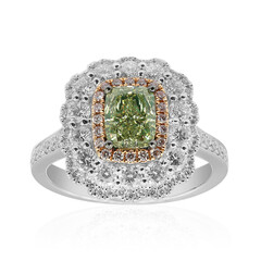 Bague en or et Diamant vert SI1 (CIRARI)
