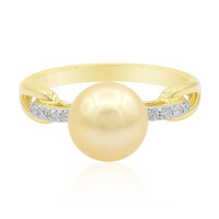Bague en or et Perle des Mers du Sud (TPC)