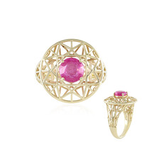 Bague en or et Saphir rose de Madagascar (Ornaments by de Melo)