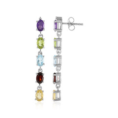 Boucles d'oreilles en argent et Améthyste de Zambie