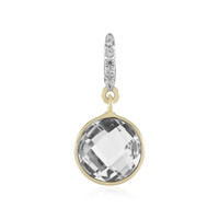 Pendentif en or et Topaze blanche