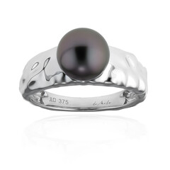 Bague en or et Perle de culture de Tahiti (de Melo)