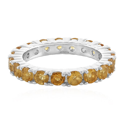 Bague en argent et Citrine