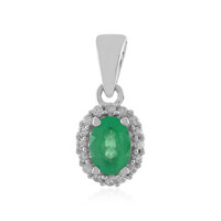 Pendentif en argent et Emeraude d'Ethiopie