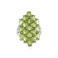 Bague en argent et Péridot
