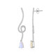Boucles d'oreilles en argent et Opale d'Australie