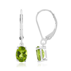 Boucles d'oreilles en argent et Péridot de Birmanie