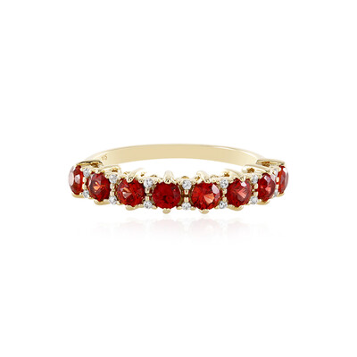 Bague en or et Rubis de Tanzanie