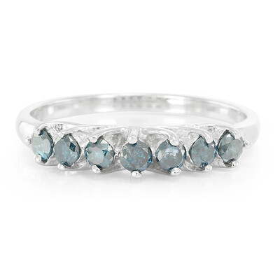 Bague pour homme en argent et Diamant fantaisie