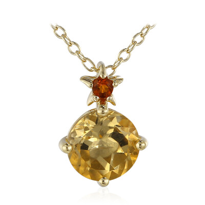 Collier en argent et Citrine