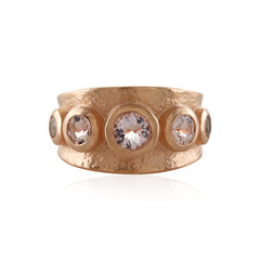Bague en argent et Morganite de Madagascar