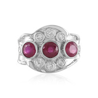 Bague en argent et Rubis de Madagascar (de Melo)