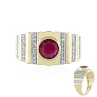 Bague en or et Rubis de Madagascar (de Melo)