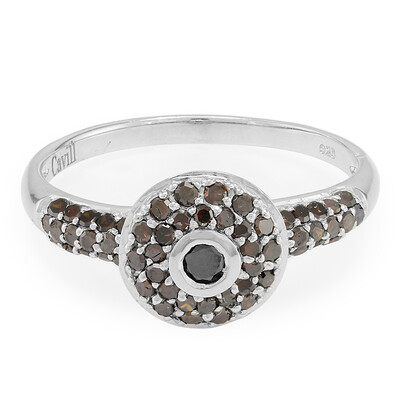 Bague en argent et Diamant fantaisie