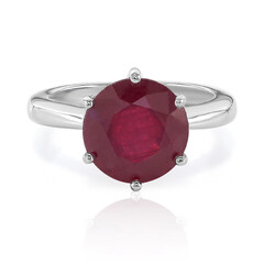 Bague en argent et Rubis de Madagascar