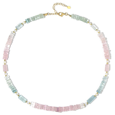 Collier en argent et Béryl fantaisie (Riya)