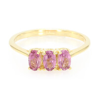 Bague en argent et Tourmaline cuprifère rose