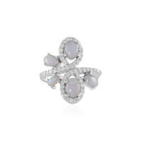 Bague en argent et Opale d'Australie