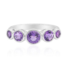 Bague en argent et Améthyste de Bolivie