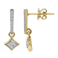 Boucles d'oreilles en or et Diamant IF (D)