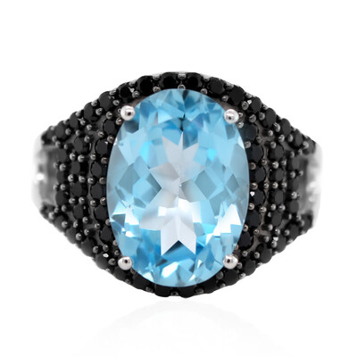 Bague en argent et Topaze bleu ciel
