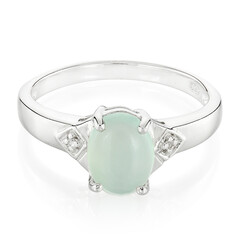 Bague en argent et Chrysoprase