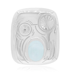 Pendentif en argent et Topaze bleu ciel