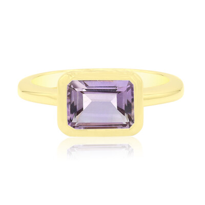 Bague en argent et Améthyste Rose de France (MONOSONO COLLECTION)