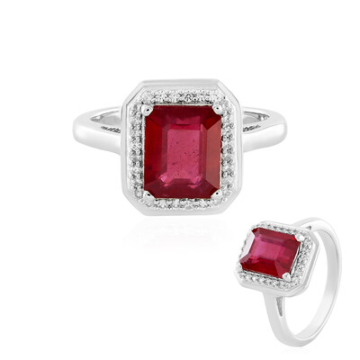 Bague en argent et Rubis de Bemainty