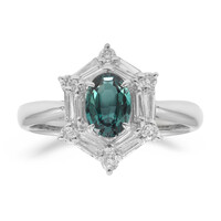 Bague en platine et Alexandrite du Brésil (CIRARI)