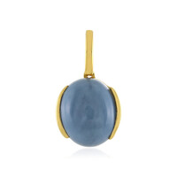 Pendentif en argent et Opale bleue