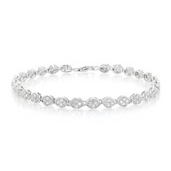 Bracelet en argent et Zircon
