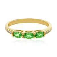 Bague en argent et Grenat Tsavorite