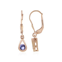 Boucles d'oreilles en argent et Tanzanite