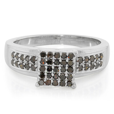 Bague en argent et Diamant fantaisie