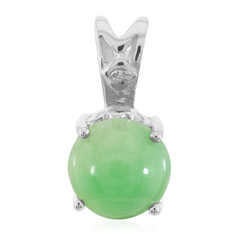 Pendentif en argent et Chrysoprase impériale