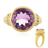 Bague en argent et Améthyste Rose de France