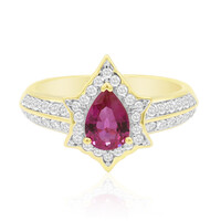 Bague en or et Rubis de Birmanie