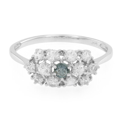 Bague en argent et Saphir de Tanzanie