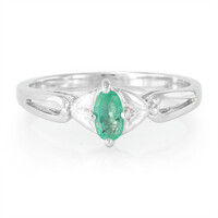 Bague en argent et Emeraude de Sao Francisco