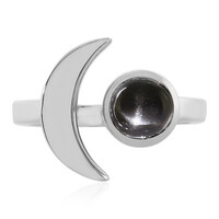 Bague en argent et Diopside étoilé d'Inde