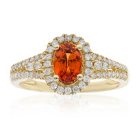 Bague en or et Grenat mandarine (CIRARI)