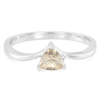 Bague en argent et Pierre du Soleil argentée