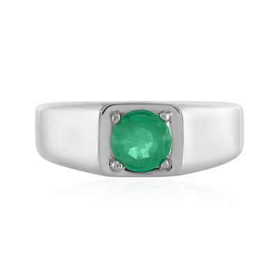 Bague en argent et Emeraude de Colombie