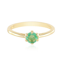 Bague en argent et Emeraude de Russie