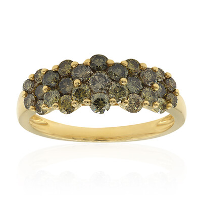 Bague en or et Diamant vert SI1 (CIRARI)