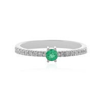 Bague en argent et Emeraude d'Ethiopie