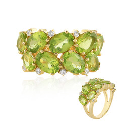 Bague en argent et Péridot