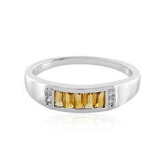 Bague en argent et Citrine