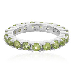 Bague en argent et Péridot